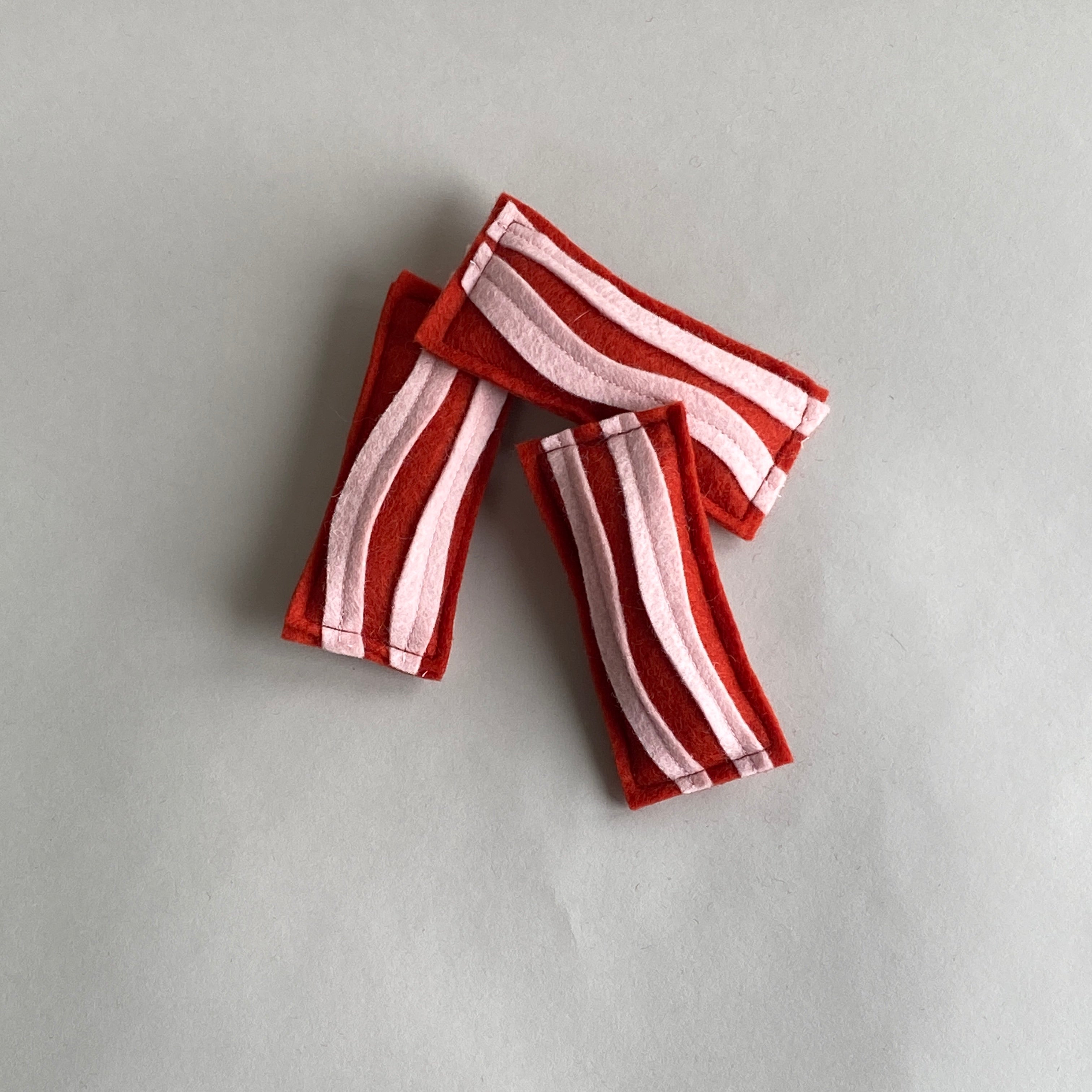 Bacon Strip Cat Toy with Catnip