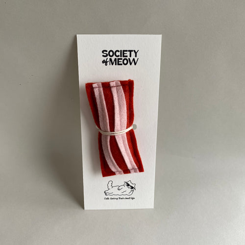 Bacon Strip Cat Toy with Catnip