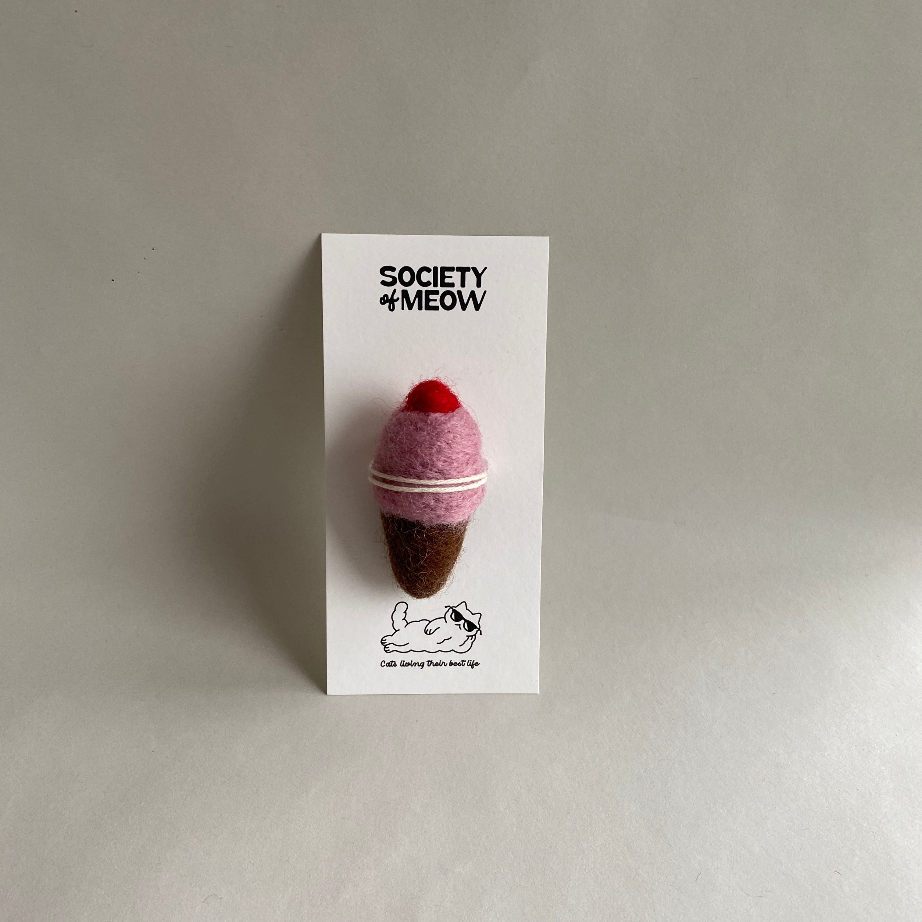 Ice Cream Cat Toy with Catnip
