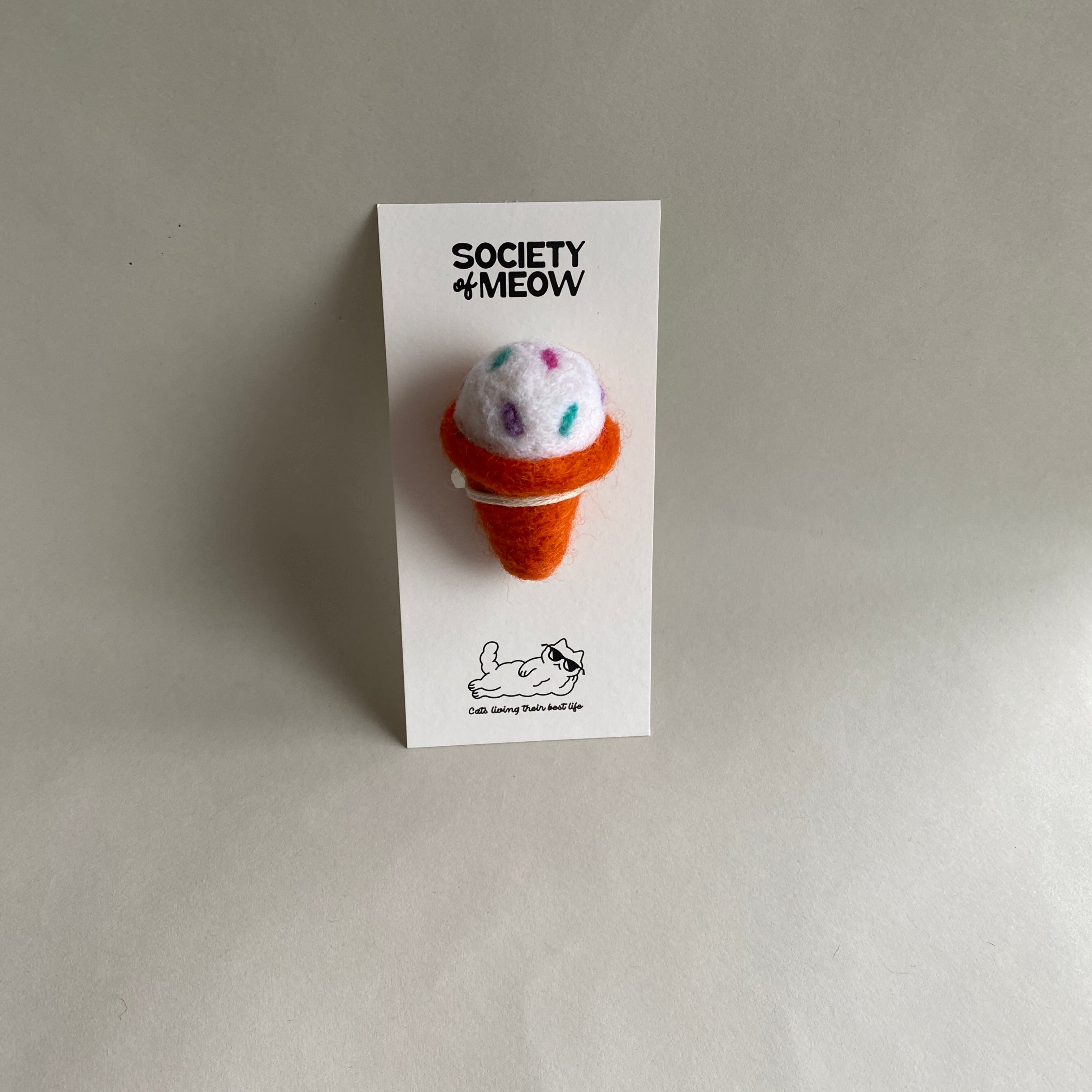 Ice Cream Cat Toy with Catnip